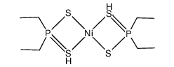 bis(diethyldithiophosphinato)nickel(II)结构式