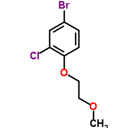 4-Bromo-2-chloro-1-(2-methoxyethoxy)benzene结构式