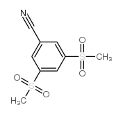 3,5-双(甲基磺酰基)苯甲腈结构式