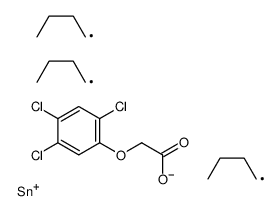 tributylstannyl 2-(2,4,5-trichlorophenoxy)acetate Structure