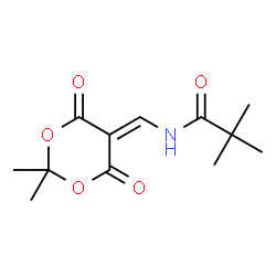 N-[(2,2-DIMETHYL-4,6-DIOXO-1,3-DIOXAN-5-YLIDEN)METHYL]-2,2-DIMETHYLPROPANAMIDE Structure