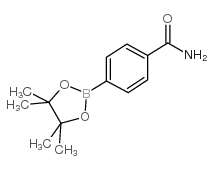 4-aminocarbonylphenylboronic acid, pinacol ester Structure