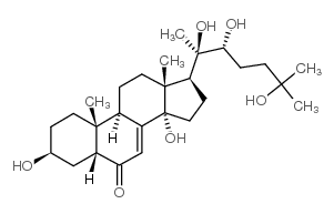 2-脱氧-20-羟基蜕皮素结构式