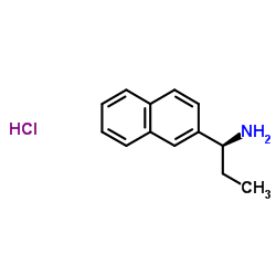 (S)-1-(萘-2-基)丙-1-胺盐酸盐结构式