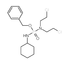 N-[bis(2-chloroethyl)amino-phenylmethoxy-phosphoryl]cyclohexanamine Structure