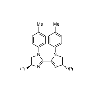 (4S,4'S)-4,4'-Diisopropyl-1,1'-di-p-tolyl-4,4',5,5'-tetrahydro-1H,1'H-2,2'-biimidazole Structure