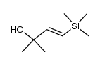 trans-trimethylsilyl-4 methyl-2 butene-3 ol-2结构式