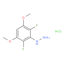 (2,6-Difluoro-3,5-dimethoxyphenyl)hydrazine hydrochloride structure