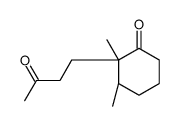 (2S,3R)-2,3-dimethyl-2-(3-oxobutyl)cyclohexan-1-one结构式