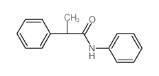Benzeneacetamide, a-methyl-N-phenyl- Structure