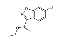 6-氯-苯并[d]异噁唑-3-羧酸乙酯结构式