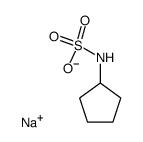 cyclopentylsulfamate sodium salt Structure