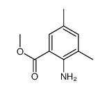 2-氨基-3,5-二甲基苯甲酸甲酯结构式