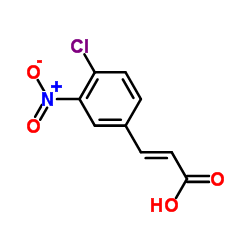 (2E)-3-(4-Chloro-3-nitrophenyl)acrylic acid structure