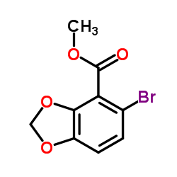 Methyl 5-bromo-1,3-benzodioxole-4-carboxylate Structure