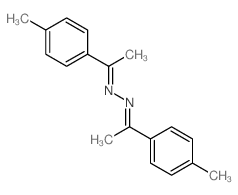 Ethanone,1-(4-methylphenyl)-, 2-[1-(4-methylphenyl)ethylidene]hydrazone Structure