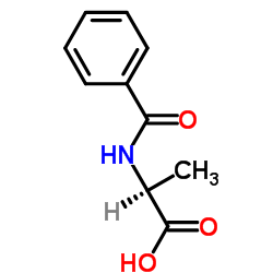 N-苯甲酰-L-丙氨酸结构式