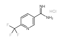 6-(三氟甲基)吡啶-3-甲脒盐酸盐结构式