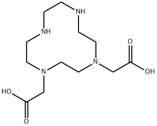 1,4,7,10-Tetraazacyclododecane-1,4-diacetic acid Structure