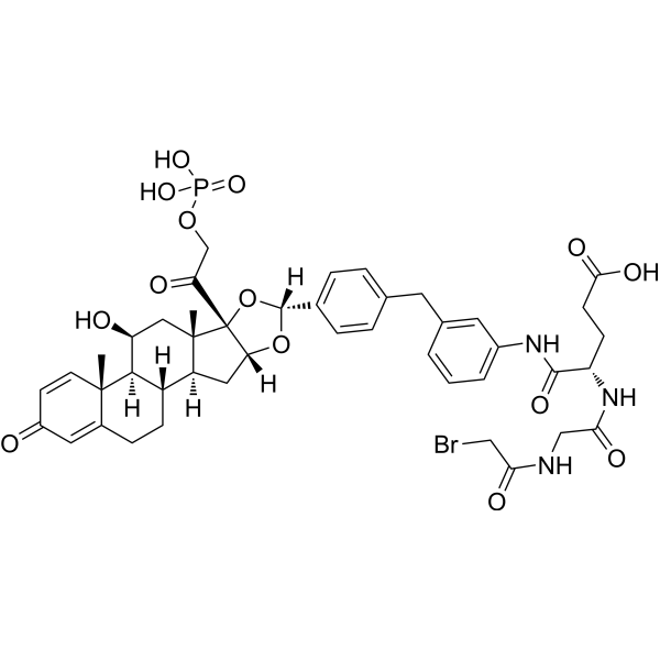Glucocorticoid receptor agonist-1 phosphate Gly-Glu-Br Structure