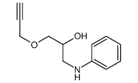 1-anilino-3-prop-2-ynoxypropan-2-ol结构式