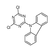 9-(4,6-dichloro-1,3,5-triazin-2-yl)carbazole Structure