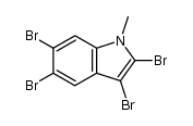 2,3,5,6-tetrabromo-1-methyl-1H-indole结构式
