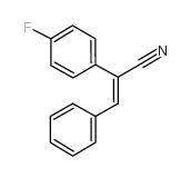 E-α-(4-氟苯基)肉桂腈结构式