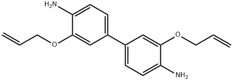 3,3'-联(烯丙氧基)-[1,1'-联苯]-4,4'-二胺结构式