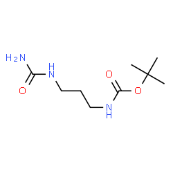 Carbamic acid, [3-[(aminocarbonyl)amino]propyl]-, 1,1-dimethylethyl ester (9CI) Structure