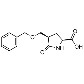 (2S,4R)-4-((苄氧基)甲基)-5-氧代吡咯烷-2-羧酸结构式