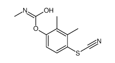 (2,3-dimethyl-4-thiocyanatophenyl) N-methylcarbamate结构式