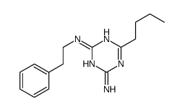 6-butyl-2-N-(2-phenylethyl)-1,3,5-triazine-2,4-diamine Structure