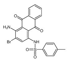 N-(4-amino-3-bromo-9,10-dihydro-9,10-dioxo-1-anthryl)-4-methylbenzenesulphonamide Structure