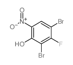 2,4-二溴-3-氟-6-硝基苯酚结构式