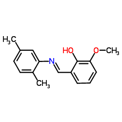 2-{(E)-[(2,5-Dimethylphenyl)imino]methyl}-6-methoxyphenol Structure