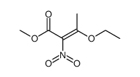 methyl 3-ethoxy-2-nitrocrotonate结构式