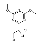 2,4-dimethoxy-6-(1,1,2-trichloroethyl)-1,3,5-triazine Structure