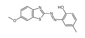 2-[(6-Methoxy-2-benzothiazolyl)azo]-4-methylphenol picture