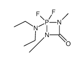 2-(diethylamino)-2,2-difluoro-1,3-dimethyl-1,3,2λ5-diazaphosphetidin-4-one Structure