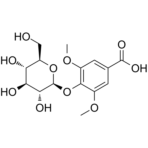 丁香酸葡萄糖苷结构式