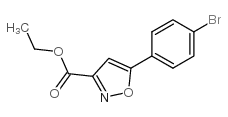 5-(4-溴苯基)异恶唑-3-羧酸乙酯结构式
