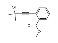 methyl 2-(2-hydroxy-2-methyl-3-butyn-4-yl)benzoate结构式