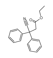 ethyl β-cyano-β,β-diphenylpropionate结构式