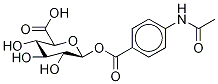 醋氨苯酸-酰基-β-D-葡糖苷酸结构式
