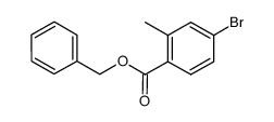 4-bromo-2-methyl benzoic acid benzyl ester Structure