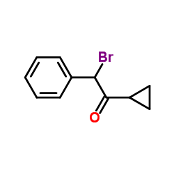 2-溴-1-环丙基-2-苯基乙酮结构式