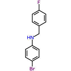 4-Bromo-N-(4-fluorobenzyl)aniline Structure