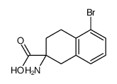 2-amino-5-bromo-3,4-dihydro-1H-naphthalene-2-carboxylic acid结构式