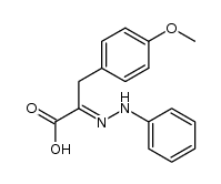 3-(4-methoxy-phenyl)-2-phenylhydrazono-propionic acid Structure